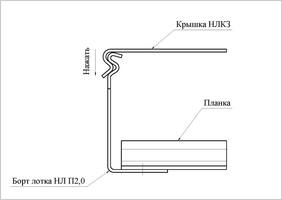 Кабельные лотки РЗКК Лотки несущие прямые НЛ (соединение соединителем)